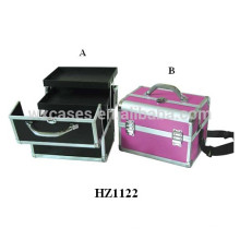 nouvelle arrivée aluminium professionnel maquillage vanity case avec plateaux à l’intérieur du fabricant